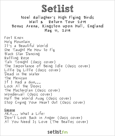 A Look Into Noel Gallagher's High Flying Birds 2019 Tour Setlist ...